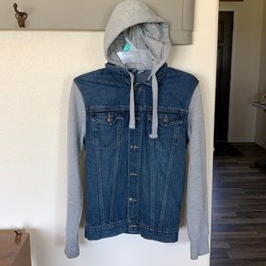 Men’s XS jean/sweatshirt jacket H&M brand Divided